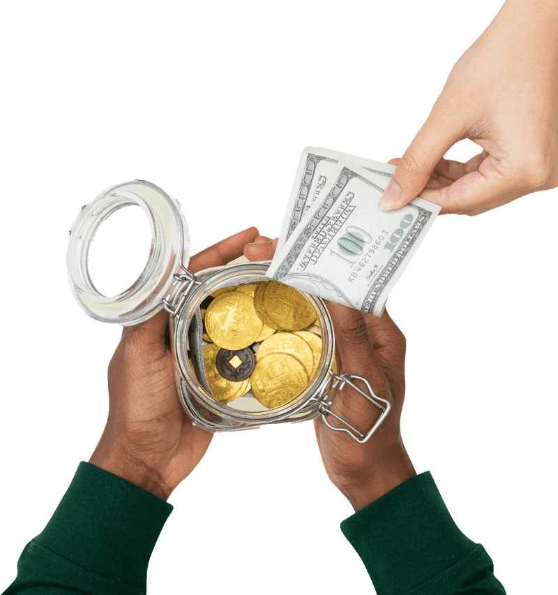 Digital assets converted to fiat